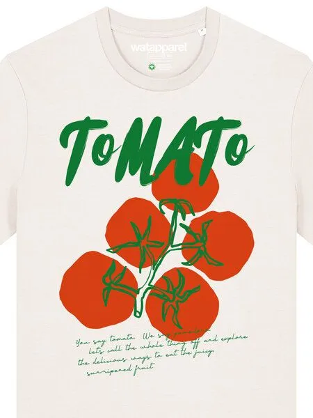 watapparel watapparel T-Shirt Unisex Tomato, Off white, – Produktbild 3 von 4
