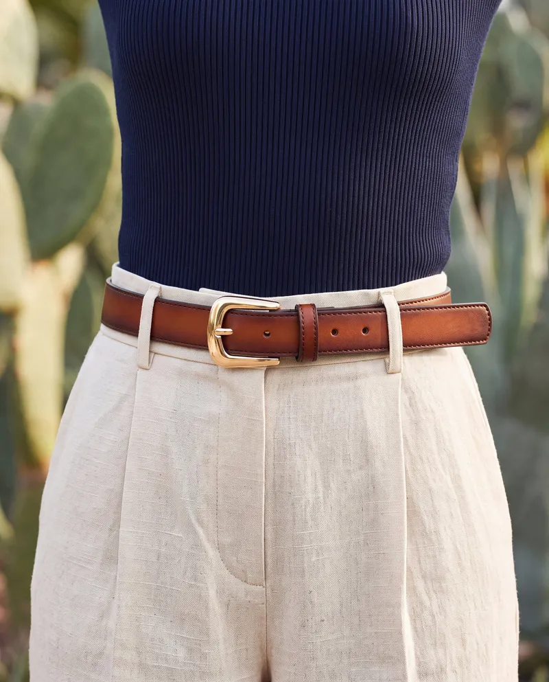 NAE NAE Damen vegan Gürtel Garriga Braun, Braun, – Produktbild 1 von 2