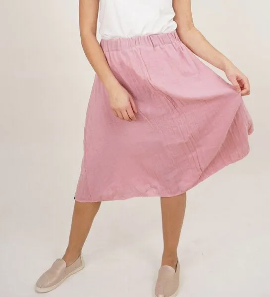 Lena Schokolade Lena Schokolade Musselin Rock aus Bio-Baumwolle, Rosa, – Produktbild 3 von 4