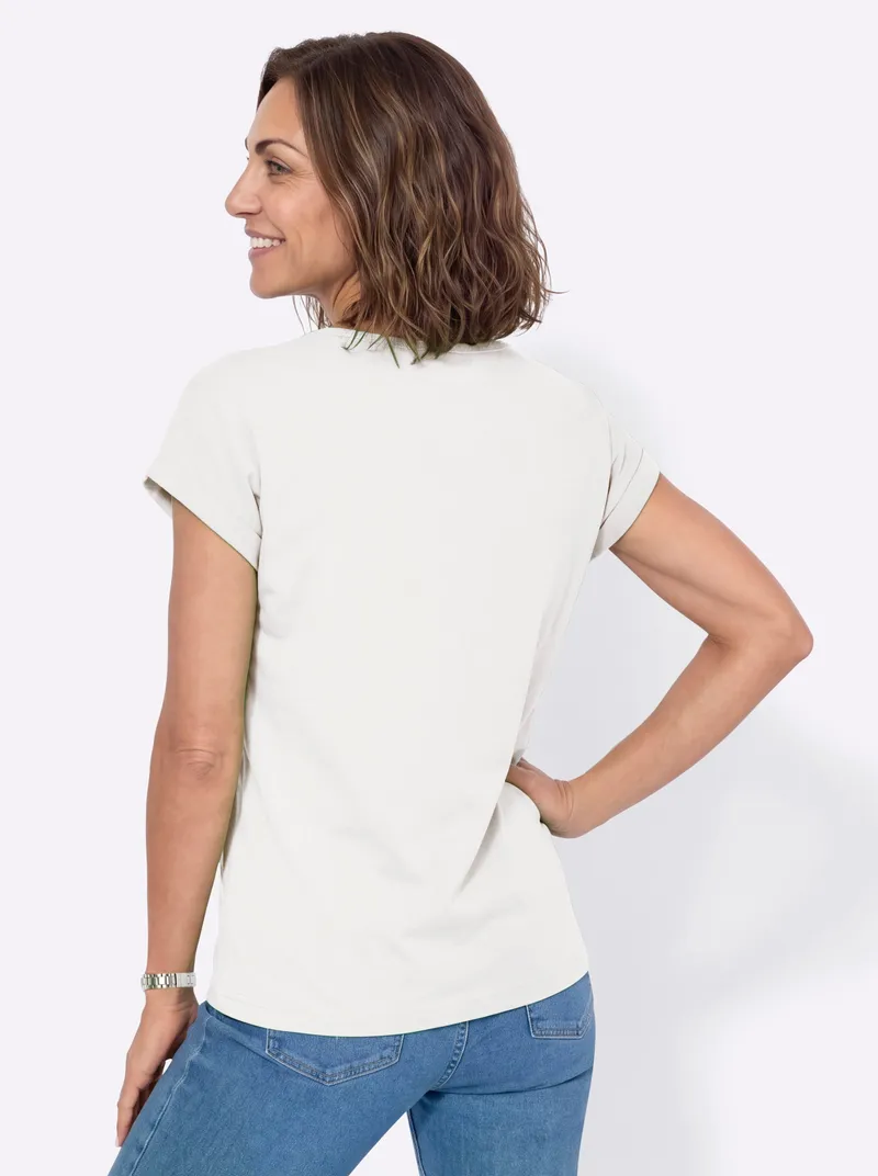 Witt Rundhalsshirt ecru-apfel, Ecru-apfel, – Produktbild 2 von 2