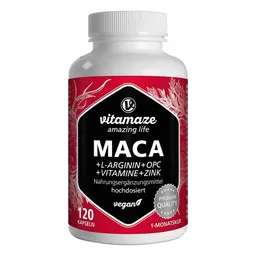 vitamaze Vispura MACA 10:1 HOCHDOSIERT+L-Arginin+OPC+Vit.vegan – Produktbild 1 von 1