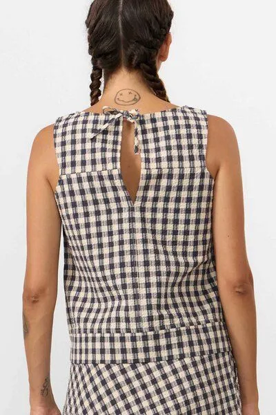 Suite 13 Lab Suite 13 Lab Aruba Bluse ohne Ärmel, Kariert, – Produktbild 2 von 3