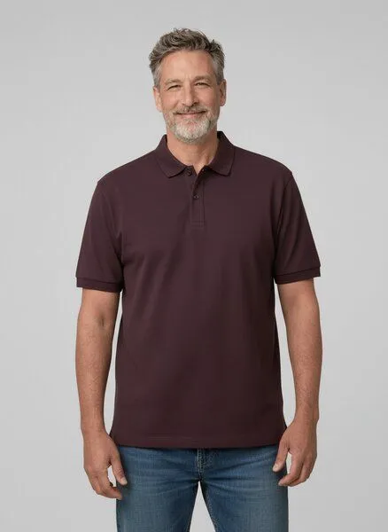UNIPOLAR UNIPOLAR Basic Poloshirt Modell: Prescott 2.0, Red brown (braun), – Produktbild 1 von 1