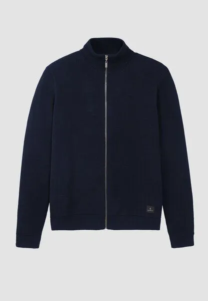 recolution Herren Strickcardigan aus Bio-Baumwolle - TARRAGON - recolution, Dark navy (blau), – Produktbild 1 von 4