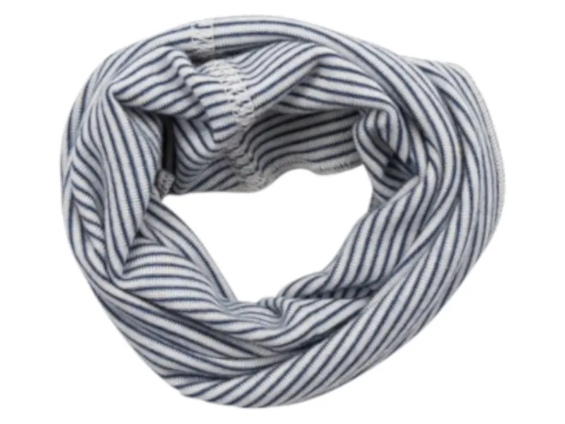 Lilano Lilano Kinder Schlauchschal Wolle Seide marine-geringelt (ab 3 Jahre), Blau, – Produktbild 2 von 2