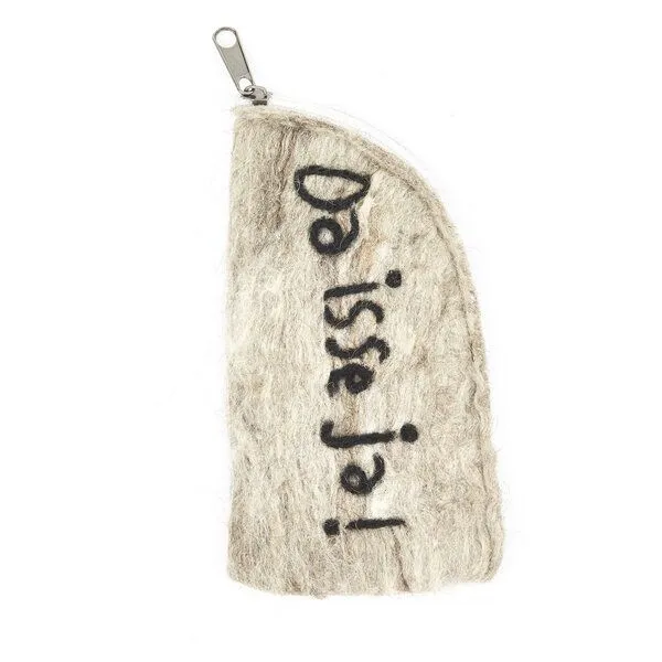 short'n'pietz short'n'pietz handgefilztes Brillenetui, Da isse ja grau, – Produktbild 1 von 1