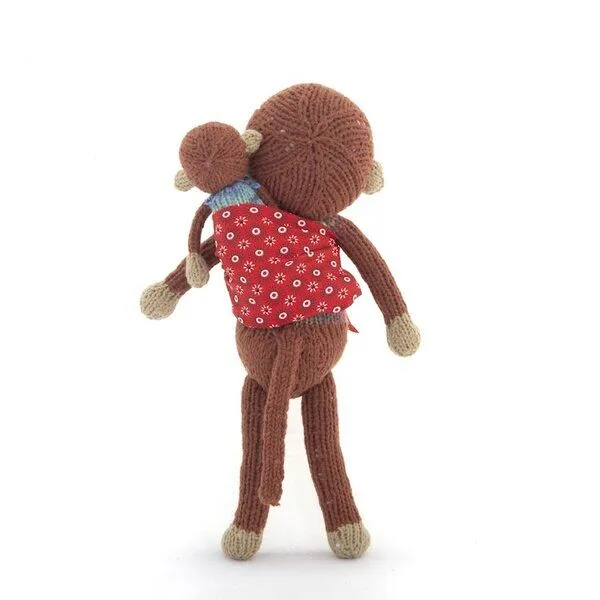 Gogo Olive Affe Kuscheltier - Shamwari Mama & Baby - Handgestrickte Stofftiere by Gogo Olive – Produktbild 2 von 3
