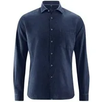 HempAge HempAge Herren Freizeithemd Hanf/Bio-Baumwolle, Navy, – Produktbild 1 von 2