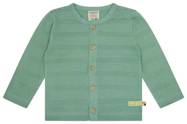 loud + proud loud + proud Babys & Kinder Jacke Jacquard, GOTS-zertifiziert, Bamboo(grün), – Produktbild 2 von 2