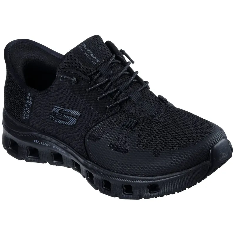 Skechers Skechers Arbeitsschuhe Damen leicht OB - Rutschfest - Wasserabweisender Arbeitsschuh Air-Cooled Memory Foam - Berufsschuhe nach EN ISO 20347:2022+A1:2024, Schwarz, – Produktbild 7 von 8