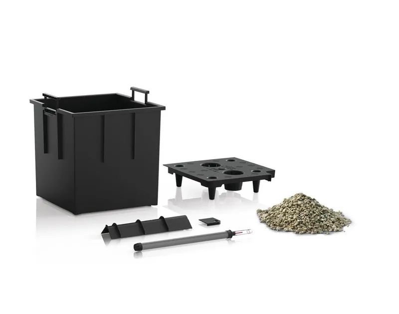 Lechuza® Lechuza® Pflanzkübel Cubico Color 40 sandbraun inkl. Bewässerungsset – Produktbild 4 von 6