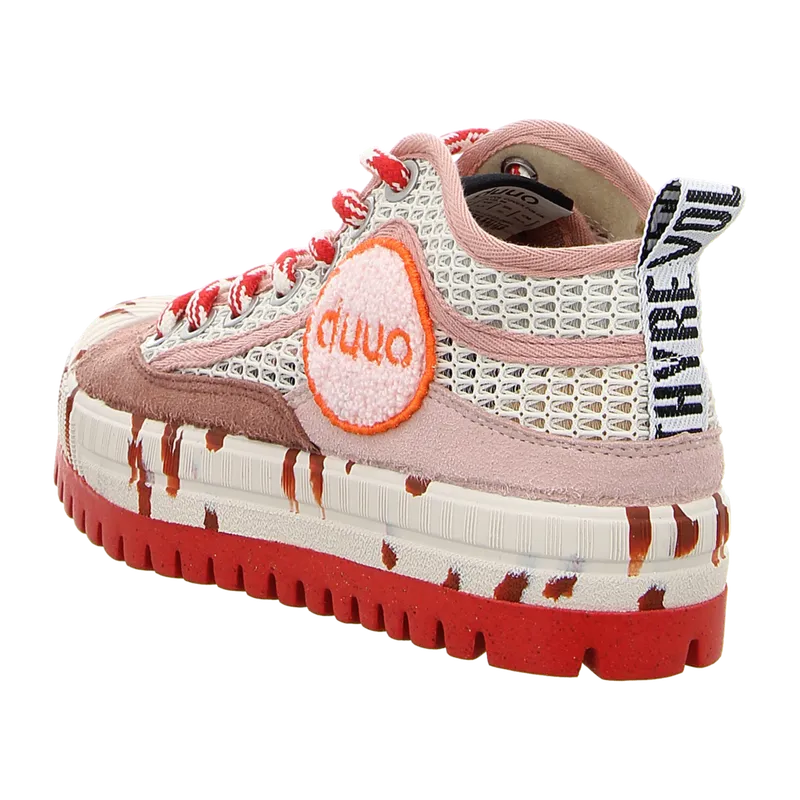 Duuo Duuo Damen Plateau Sneaker für Damen, Rot, – Produktbild 3 von 7