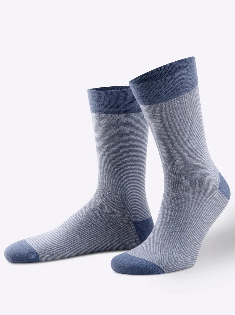 wäschepur Socken jeansblau, Jeansblau, – Produktbild 1 von 3