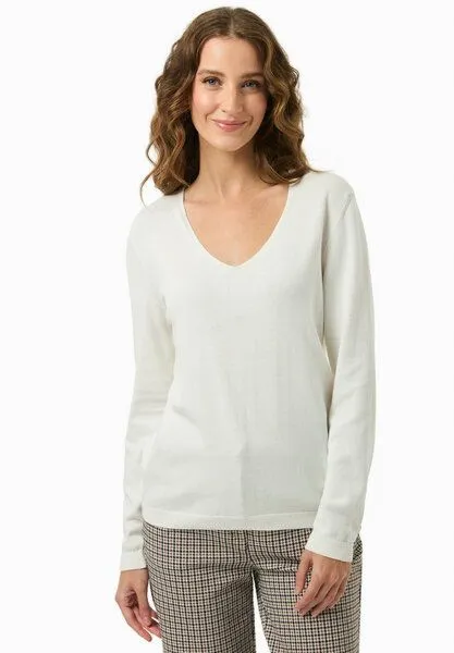 ORGANICATION ORGANICATION Strickpullover aus Bio-Baumwolle, Off white, – Produktbild 1 von 4