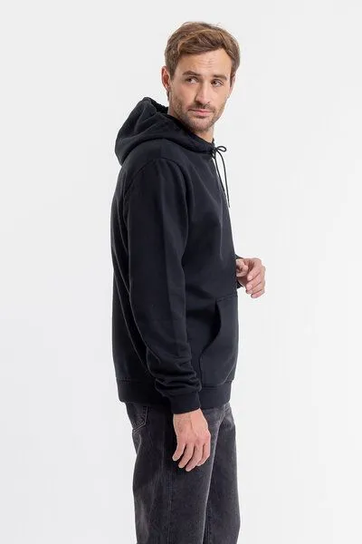 Rotholz Rotholz Logo Hoodie aus Bio-Baumwolle, Schwarz, – Produktbild 2 von 4