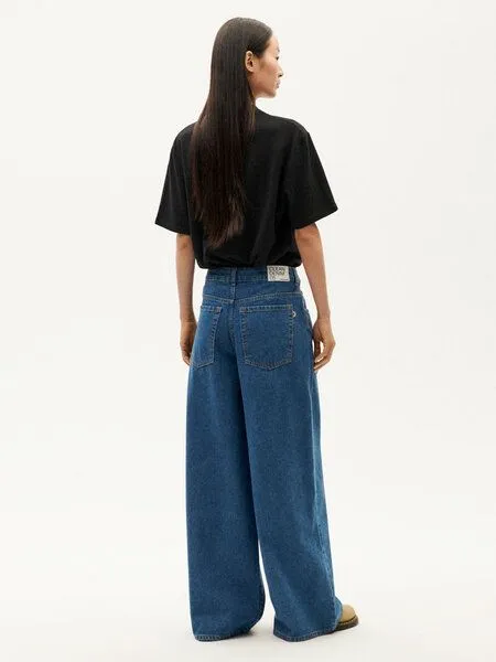 thinking mu thinking mu Weite Jeans - Hedda Pants - aus Bio-Baumwolle, Blue, – Produktbild 3 von 5