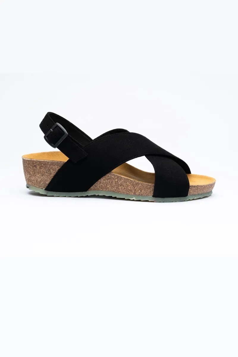 Zouri Zouri Damen vegan Sandalen See Schwarz, Schwarz, – Produktbild 1 von 2