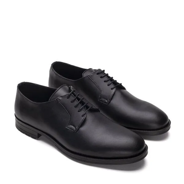 Nae Vegan Shoes Nae Vegan Shoes NAE Mikel Black- vegane Blucher- Schuhe mit runder Fußspitze – Produktbild 3 von 4