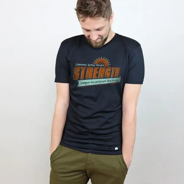 Gary Mash GARY MASH Shirt Strength aus Modal®-Mix, Schwarz, – Produktbild 1 von 4