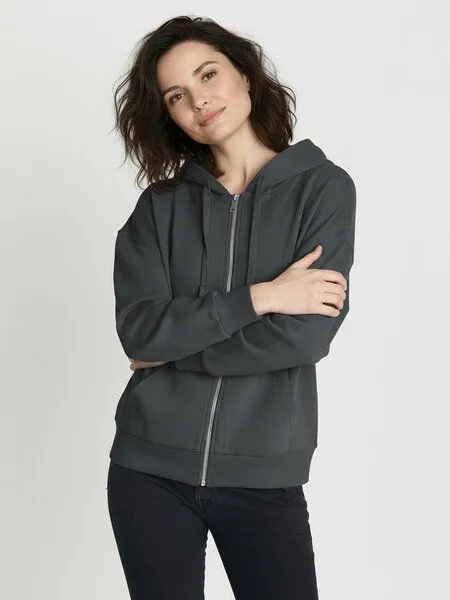 GreenBomb GREENBOMB Sweatjacke Basic Vale, Gravel, – Produktbild 2 von 4