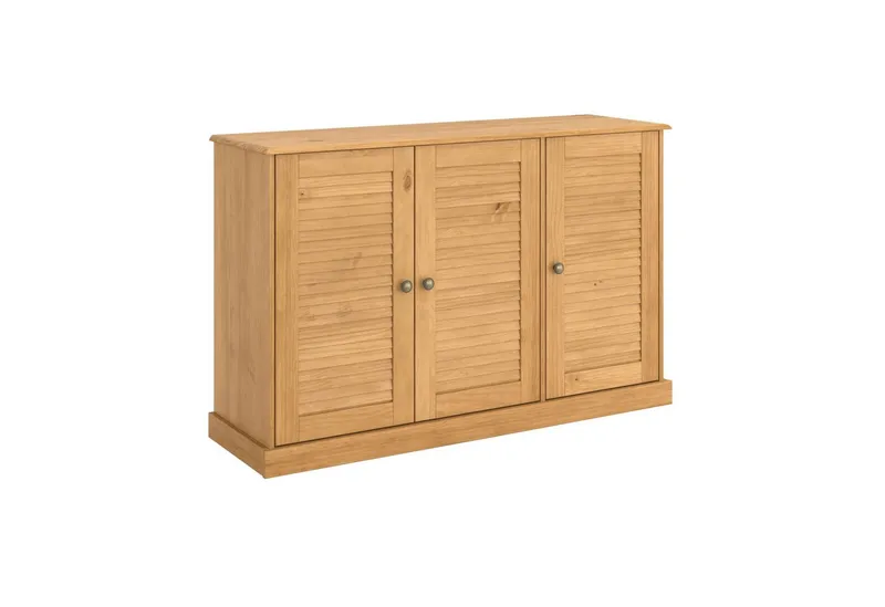 OTTO home Sideboard Turia, mit Lamellentüren, Kommode aus massivem Kiefernholz, FSC®, Breite 125 cm, Beige, – Produktbild 2 von 5
