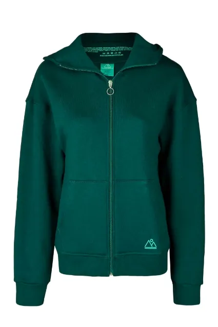 nice to meet me nice to meet me Damen vegan Rundschreiben Hoodie Grün, Dunkelgrün, – Produktbild 3 von 3