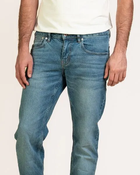 Kuyichi Kuyichi Herren Jeans Nick Straight aus 99% Bio-Baumwolle (Rebel Blue), Blue, – Produktbild 6 von 6