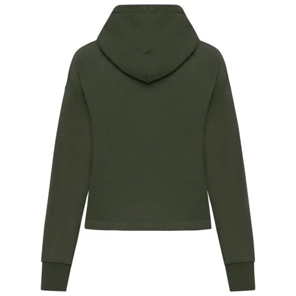 Greenspired Greenspired Umweltfreundliches Damen-Kapuzensweatshirt aus French Terry mit Reißverschluss 300g/m² XS-XL, Khaki, – Produktbild 2 von 2
