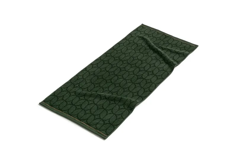 Möve Handtücher Soft Glam Art Deco, 65% Baumwolle, 35% Lyocell (1-St), Grün, – Produktbild 3 von 3