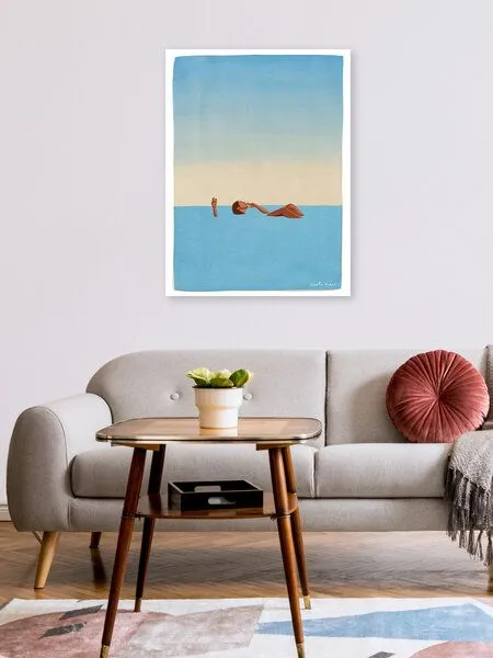 Photocircle Photocircle Wandbild / Poster / Leinwand - Floating in the Sea – Produktbild 2 von 4