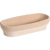 Kesper KESPER Gärkörbchen aus Rattan mit herausnehmbarem Textilfutter, oval, 35 x 15 cm – Produktbild 1 von 1