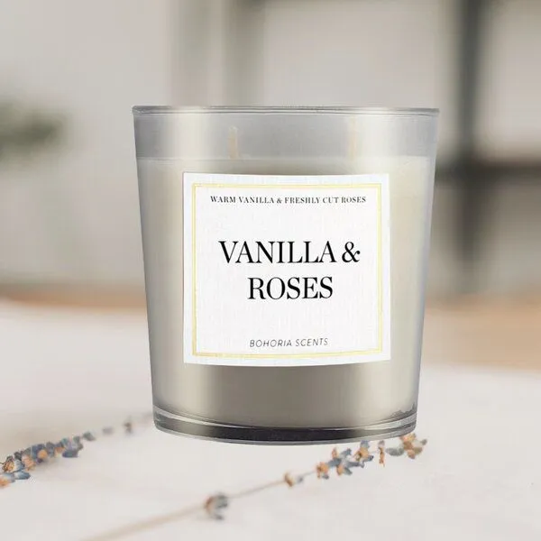 BOHORIA BOHORIA® Signature Duftkerze Vanilla & Roses – Produktbild 1 von 3