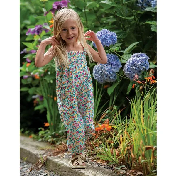 Frugi Frugi Latzhose Safia mit Blumenmuster Sommerhose – Produktbild 2 von 2