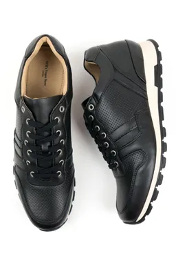 Will's Vegan Store Will's Vegan Store Herren vegan Sneaker Milan Schwarz – Produktbild 1 von 1
