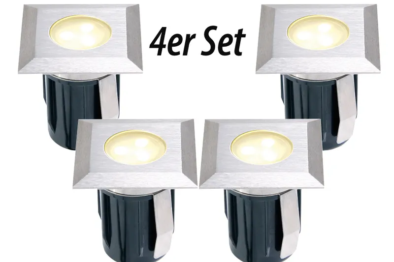 woodstore24 Komplettset Einbauleuchte ZANIA - 4er Set = 4 x Zania + Kabel 10 m + Trafo – Produktbild 1 von 1