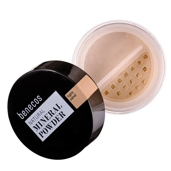 Benecos Benecos Naturkosmetik - Mineral Puder - talkfrei, Light sand, – Produktbild 1 von 5
