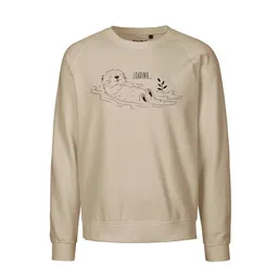 HANDGEDRUCKT HANDGEDRUCKT "Loading" Unisex Sweatshirt aus reiner Biobaumwolle (kbA) – Produktbild 1 von 1