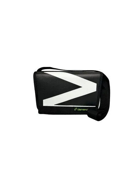 DEMANO DEMANO Kleine Schultertasche aus Recycelte Bannern Universitat XS, Schwarz, – Produktbild 1 von 4
