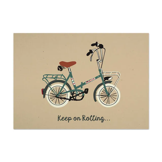 Tell Me Tell Me Postkarte Keep on Rolling – Produktbild 1 von 1