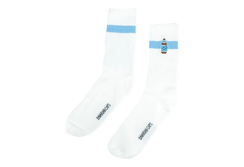 Bavarian Caps Bavarian Caps Sportsocken Bavarian Caps Sportsocken Bayerisch Hell (Sportsocken, Sportsocken), Weiß, – Produktbild 1 von 2