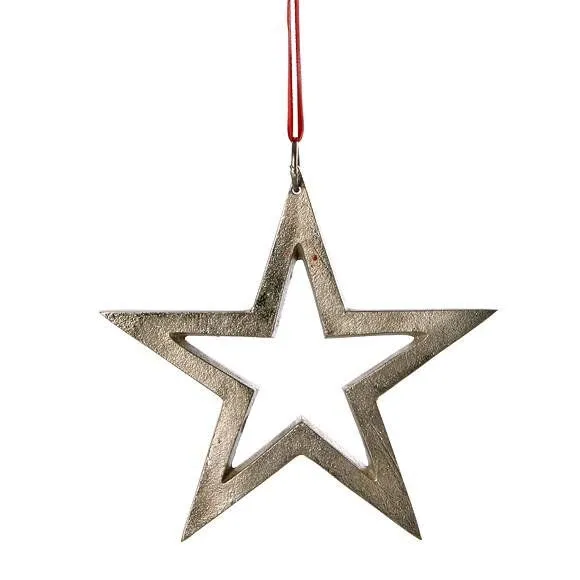 Mitienda Shop Mitienda Shop Sternhänger silber, Weihnachdeko zum Aufhängen – Produktbild 2 von 4