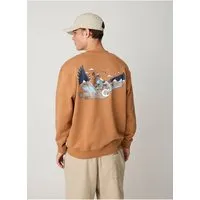 KnowledgeCotton Apparel KnowledgeCotton Apparel Lockeres Sweatshirt mit Rückenprint aus Bio-Baumwolle – Produktbild 1 von 1