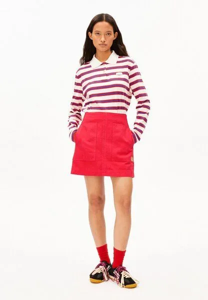 ARMEDANGELS ARMEDANGELS WORKWEAR CANVAS Damen Rock aus Bio-Baumwolle, Mars red, – Produktbild 4 von 4