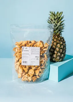 KoRo Gepuffte Bio Ananasstücke 500 g – Produktbild 1 von 1