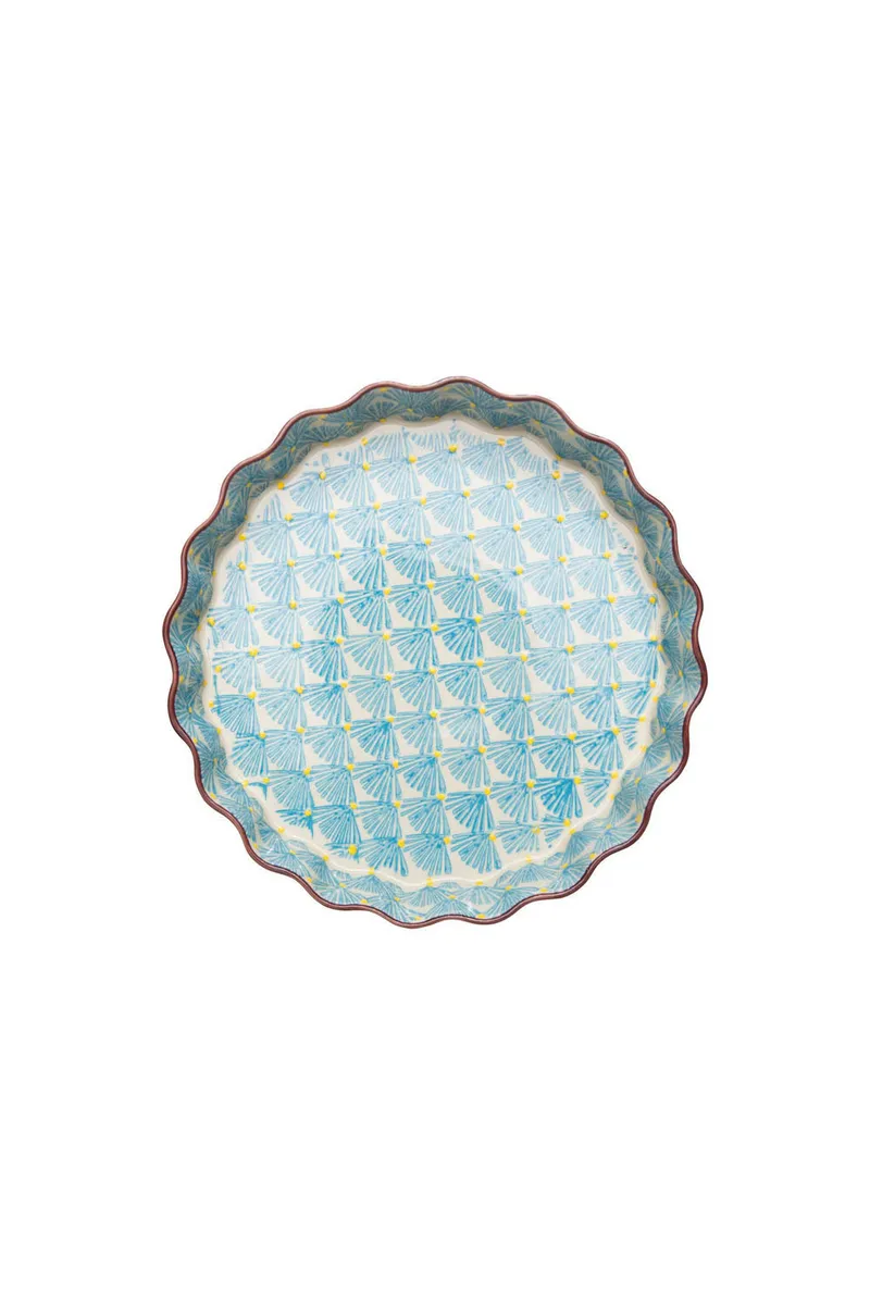 Tranquillo Quicheform ART DECO 22 cm - blau – Produktbild 1 von 2