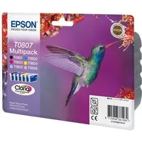 Epson Epson 6er Set Tintenpatronen T080740 schwarz, cyan, magenta, gelb, l-cyan, l-magenta – Produktbild 1 von 1