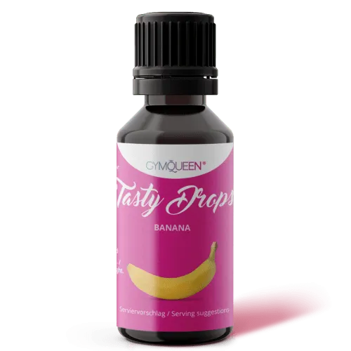 GYMQUEEN Tasty Drops - 30ml - Banane – Produktbild 1 von 1