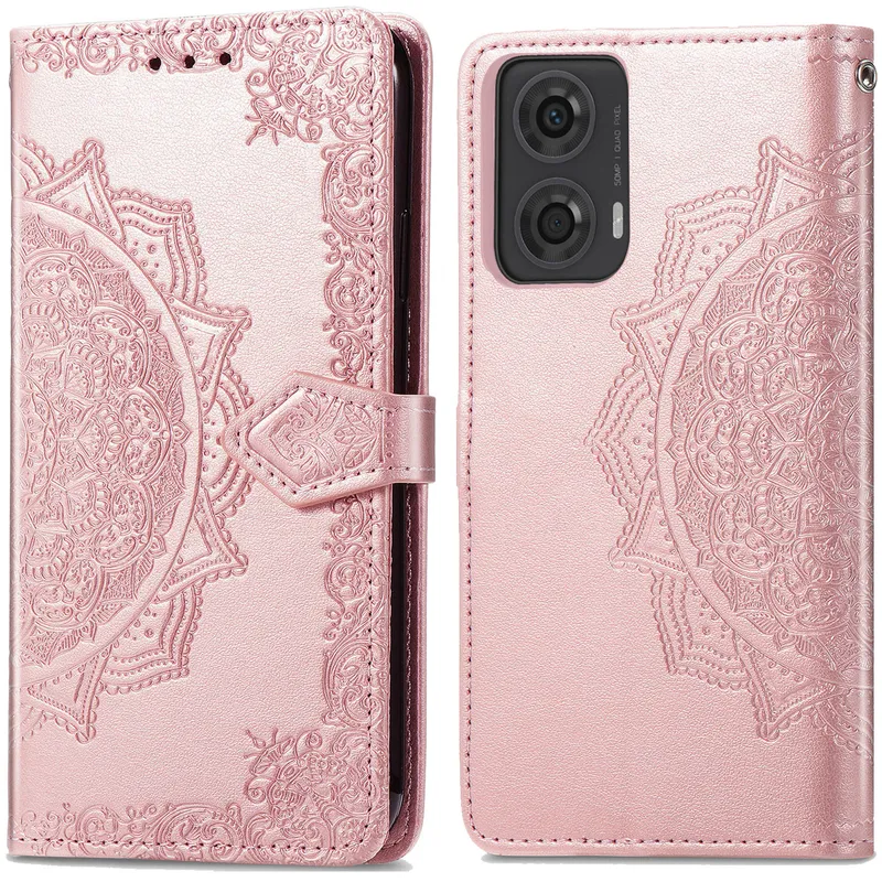 imoshion imoshion Mandala Klapphülle für das Motorola Moto G04 / G24, Rosegold, – Produktbild 1 von 1