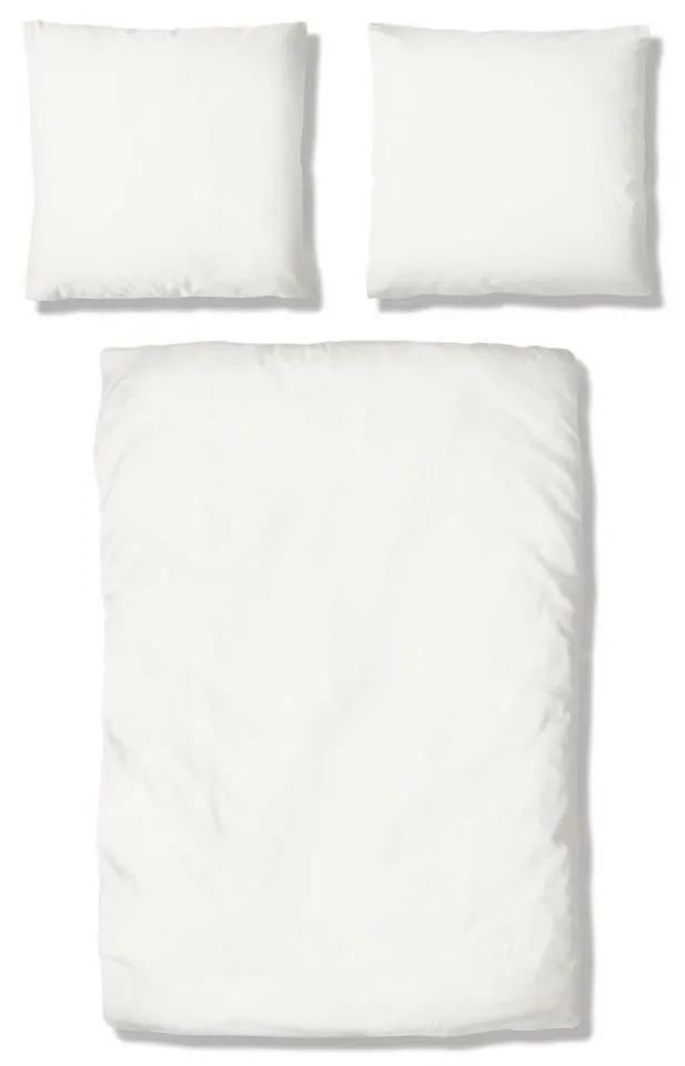 OTTO home Bettwäsche Desner 100% Microfaser, extra weich, allergikerfreundlich, Microfaser, 2 teilig, Premium Qualität, uni, schnell trocknend, pflegeleicht, ab 135x200 cm, Weiß, – Produktbild 3 von 6