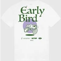 runamics runamics Early Bird T-Shirt, Biobaumwolle, unisex, weiß – Produktbild 1 von 1